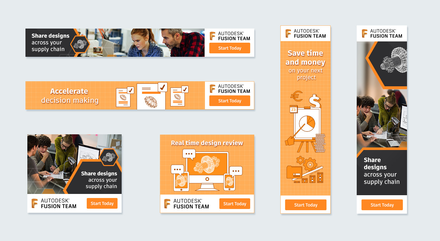 HTML Banners and Campaign Teasers / Autodesk | Baboon