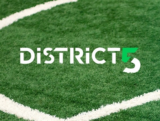 Logo, Business cards and flyer graphic design for District Soccer 5 Logo, Business cards and flyer graphic design for District Soccer 5